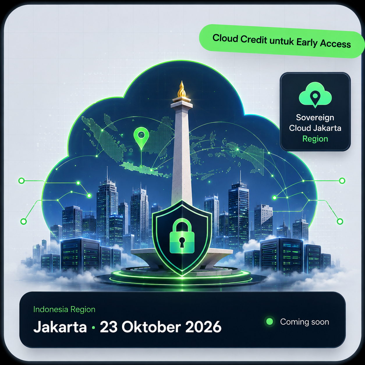 Ilustrasi infrastruktur cloud Civo di Jakarta